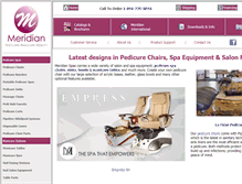 Tablet Screenshot of meridianspas.com